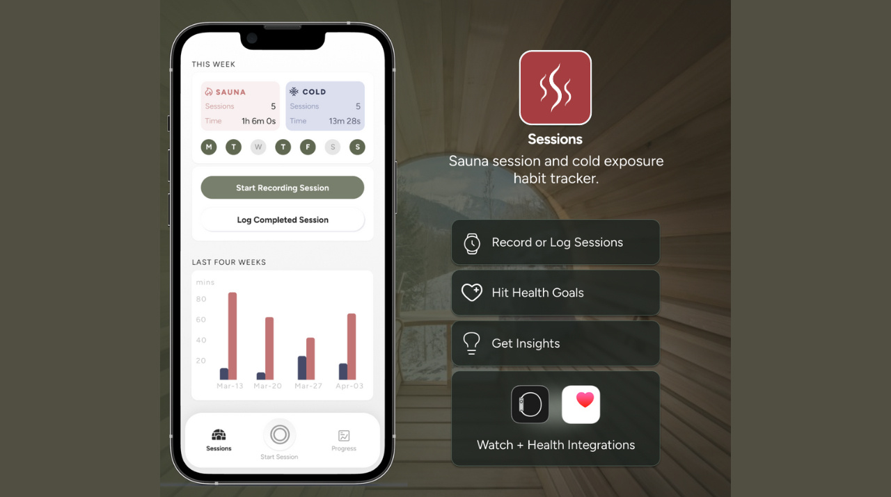 free sauna and cold exposure tracking app
